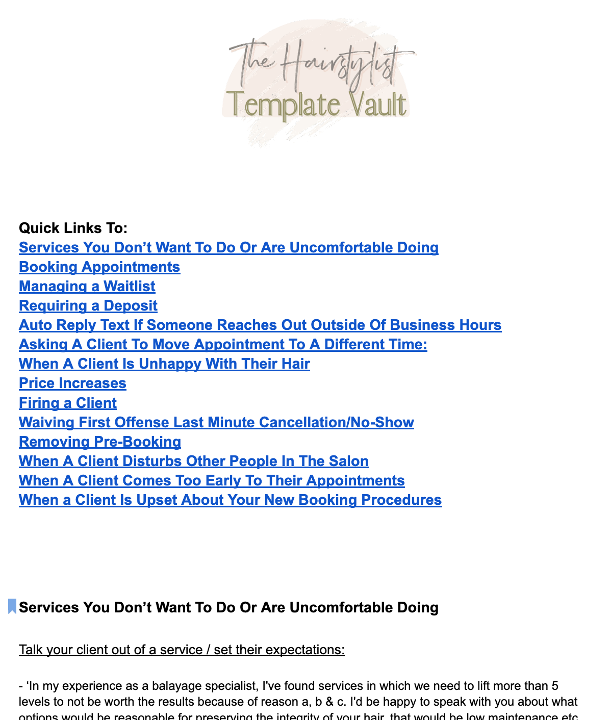 Client Verbiage Template Pack