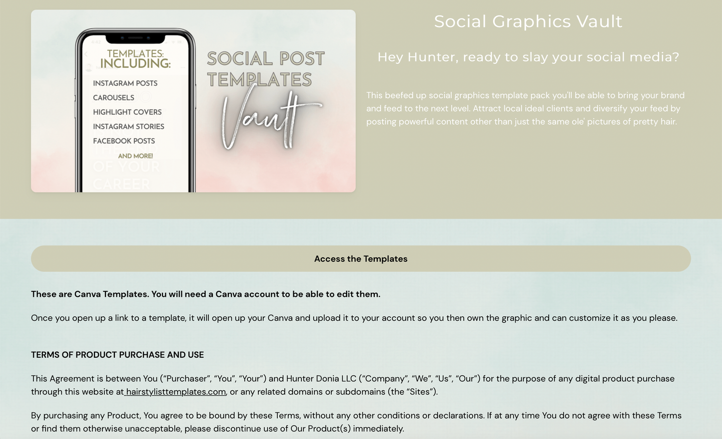 Social Graphics Template Vault